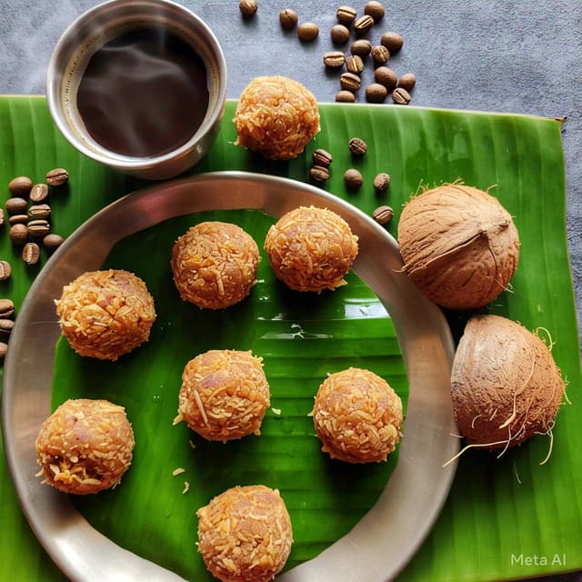 Coconut Coffee Ladoo